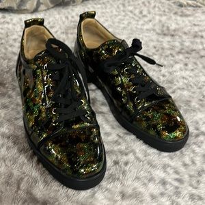 Christian Louboutin men’s camo shoes size 12.5 very rare and like new